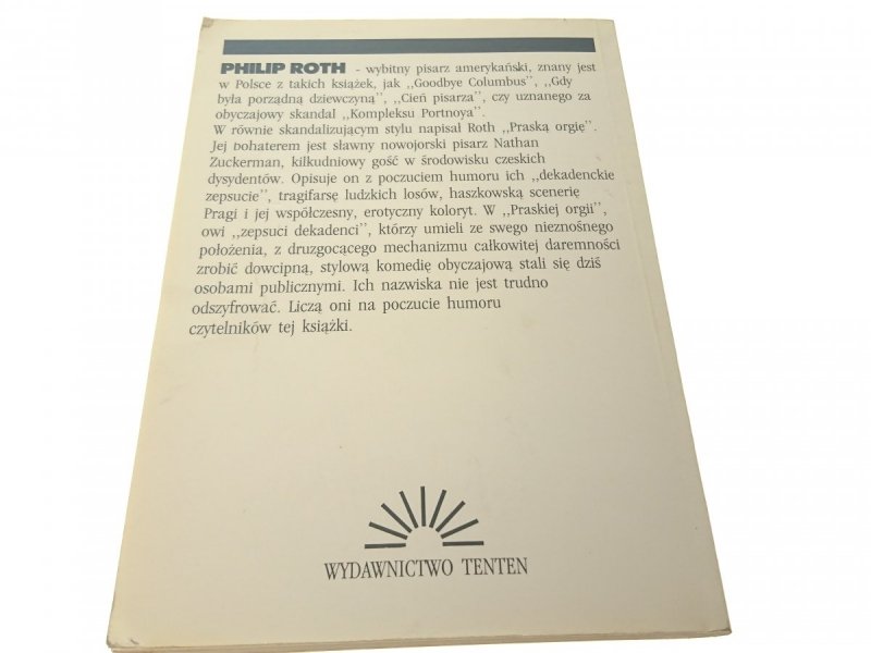 PRASKA ORGIA - Philip Roth 1991