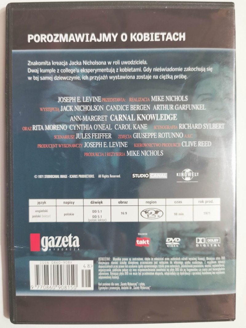 DVD. POROZMAWIAJMY O KOBIETACH. JACK NICHOLSON