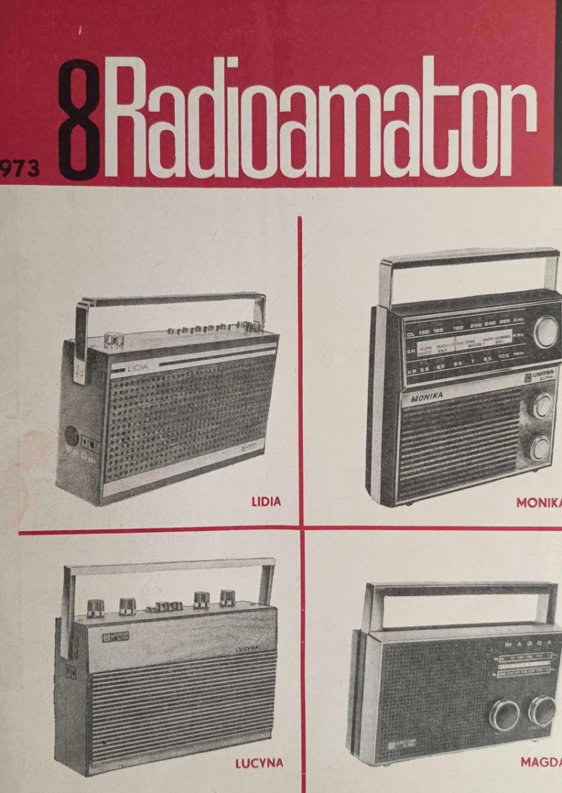 RADIOAMATOR I KRÓTKOFALOWIEC NR 8 ROK 1973