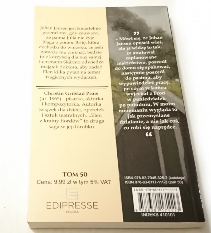 ELEN Z KRAINY FIORDÓWTOM 50 CENA MILCZENIA