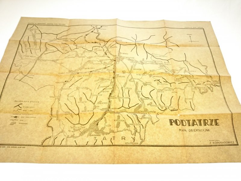 PODTATRZE. MAPA ORIENTACYJNA
