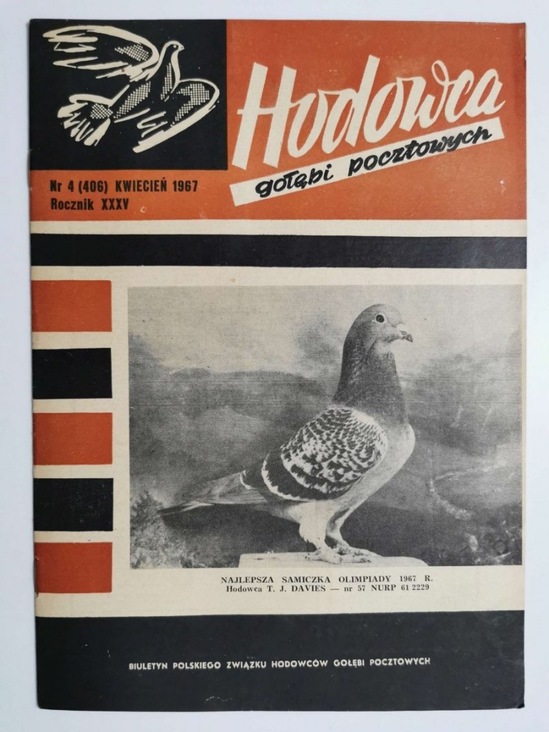HODOWCA GOŁĘBI POCZTOWYCH NR 4 1967