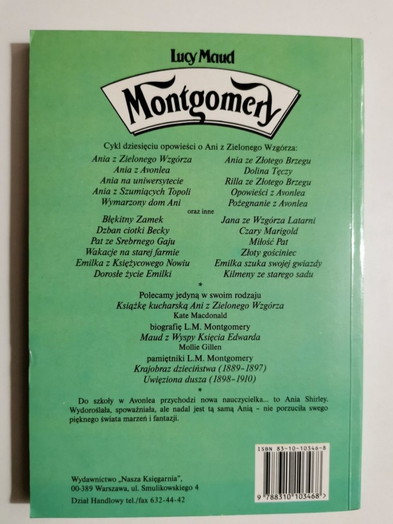 ANIA Z AVONLEA - Lucy Maud Montgomery
