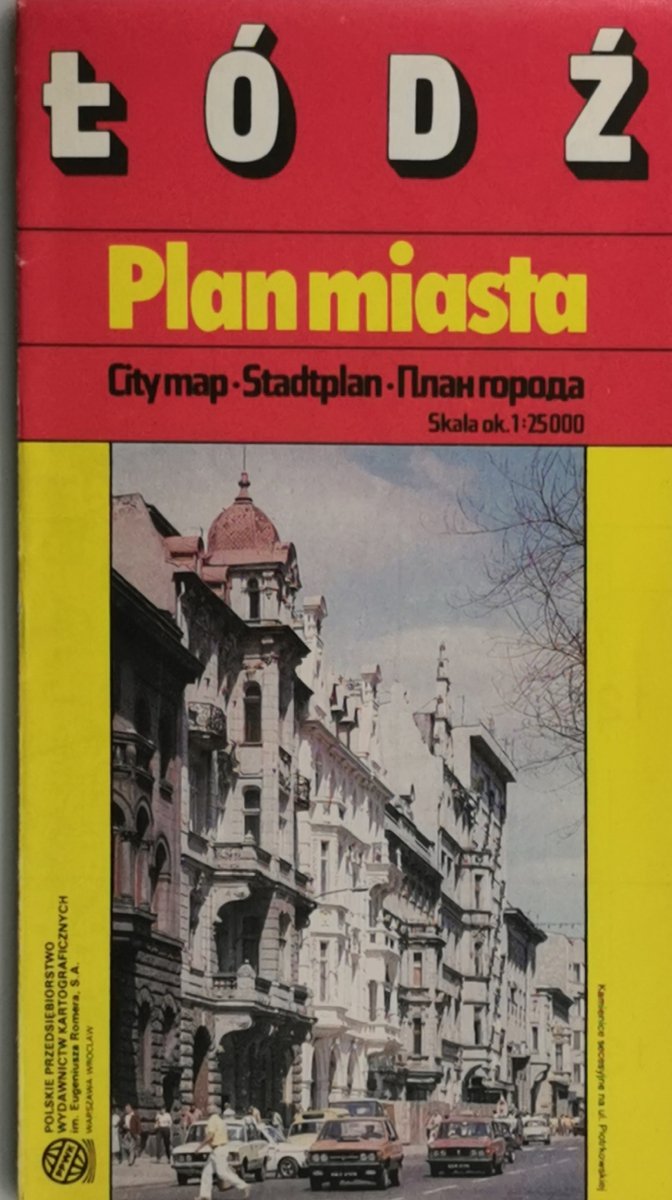 ŁÓDŹ PLAN MIASTA 1:2500