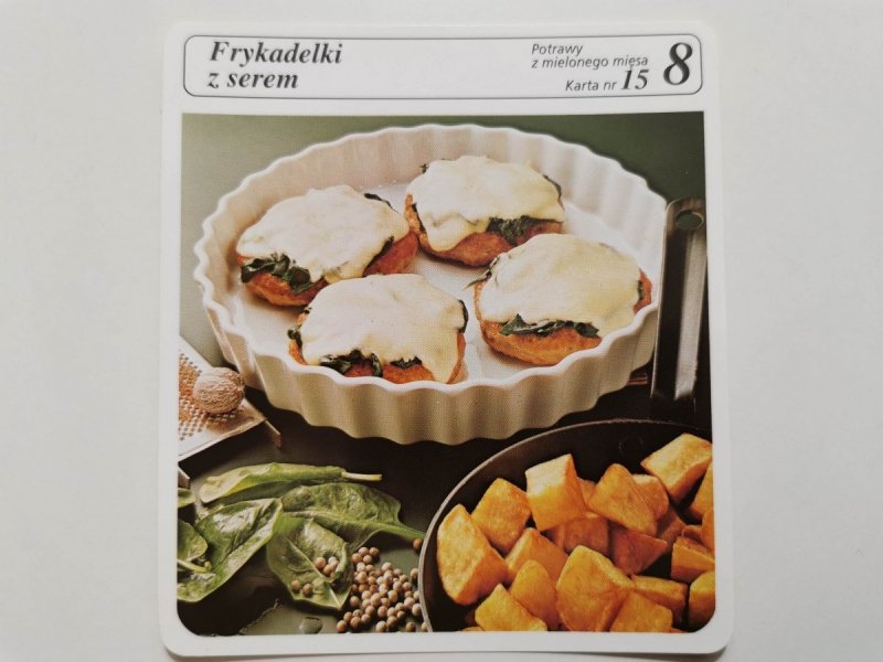 KARTA KULINARNA NR. 15 FRYKADELKI Z SEREM