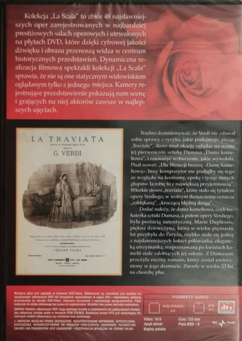 DVD. KOLEKCJA LA SCALA: 08. TRAVIATA - Giuseppe Verdi