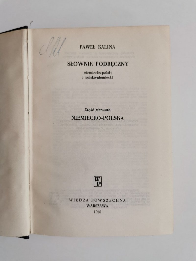SŁOWNIK PODRĘCZNY NIEMIECKO-POLSKI i POLSKO-NIEMIECKI TOM I i II 1956
