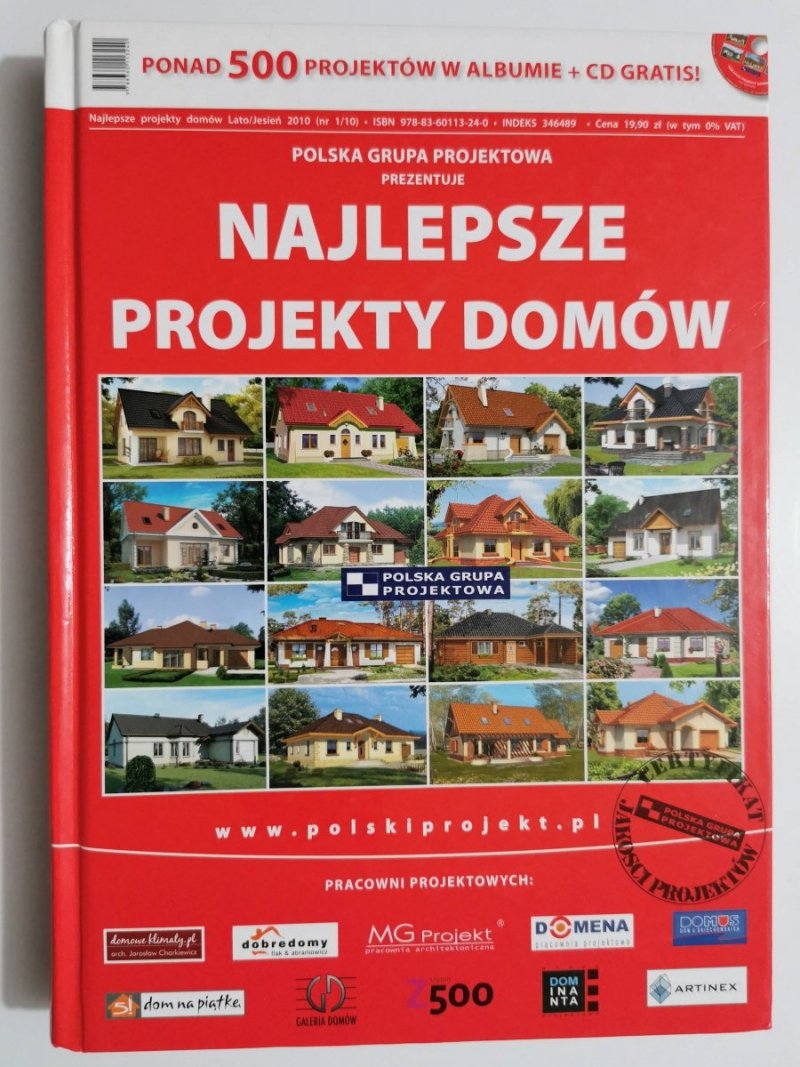 NAJLEPSZE PROJEKTY DOMÓW LATO/JESIEŃ 2010 (NR 1/10) Z PŁYTĄ CD