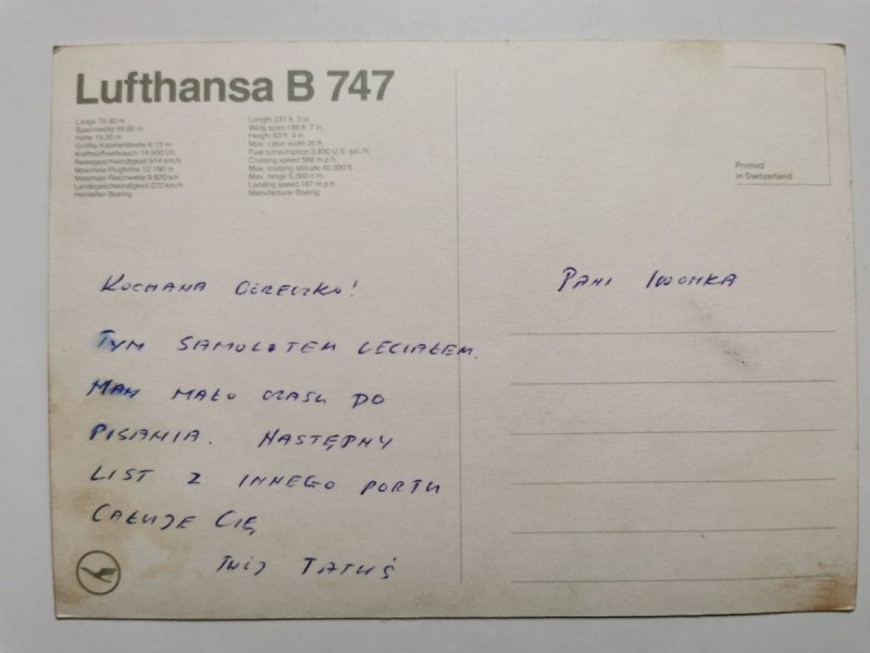 LUFTHANSA B 747