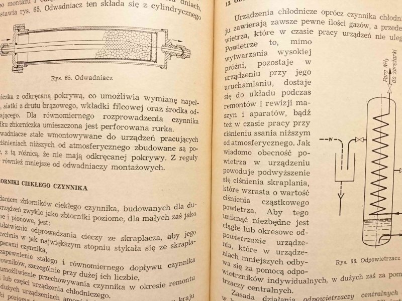 URZĄDZENIA CHŁODNICZE SPRĘŻARKOWE - T. Szolc 1967