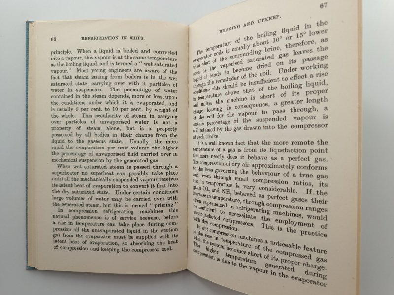 REFRIGERATION IN SHIPS – 1945 R - A. D. Grey