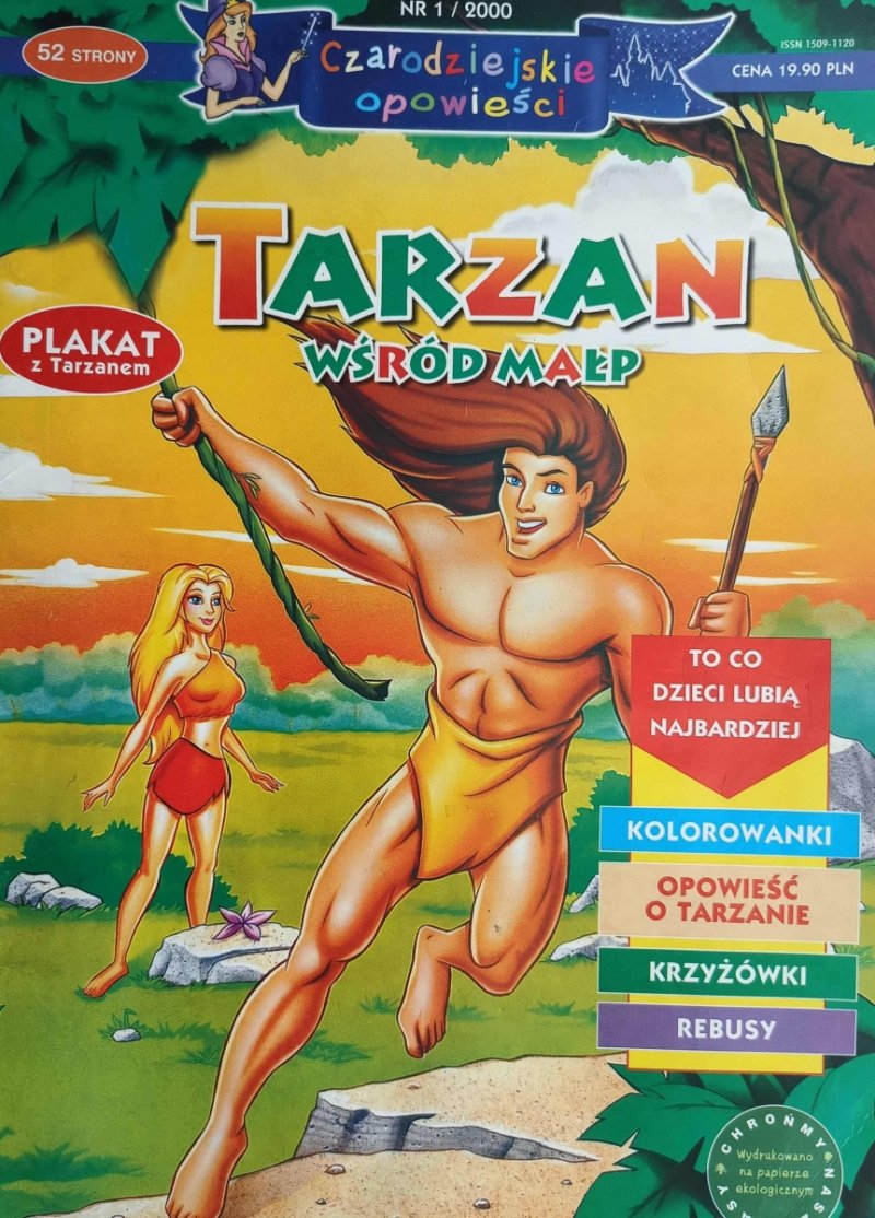 CZARODZIEJSKIE OPOWIEŚCI NR 1/2000 TARZAN WŚRÓD MAŁP