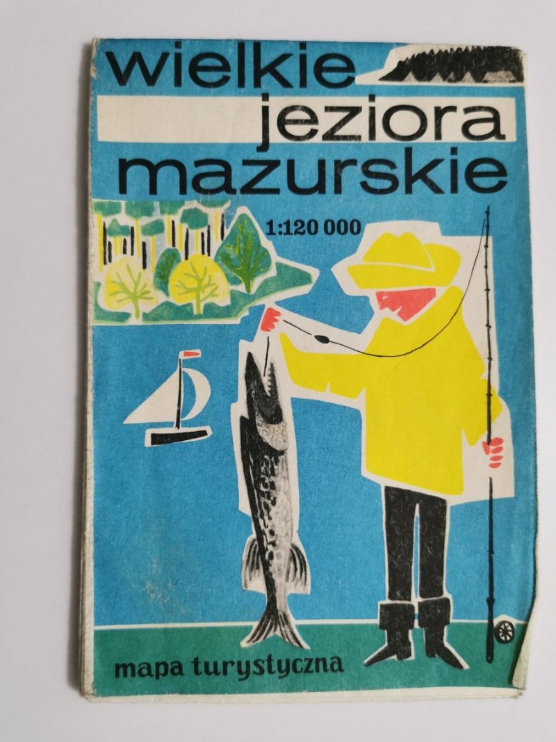 WIELKIE JEZIORA MAZURSKIE 1: 120 000 MAPA TURYSTYCZNA 