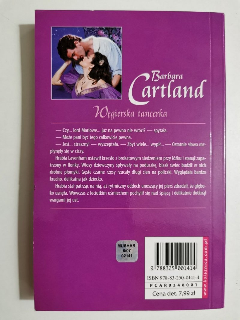 WĘGIERSKA TANCERKA - Barbara Cartland 2007