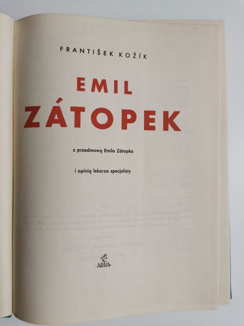 EMIL ZATOPEK - Frantiśek Koźik 1954