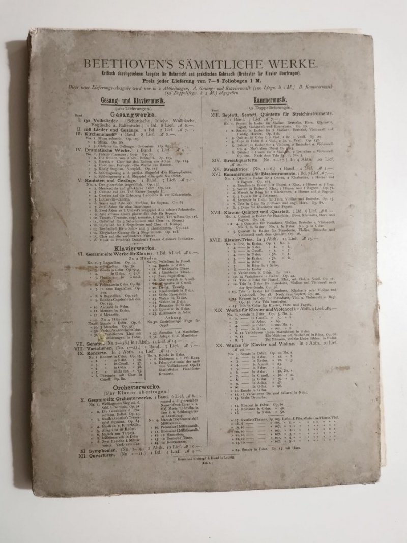 HEINRICH SCHUTZ SAMMTLICHE WERKE 1892