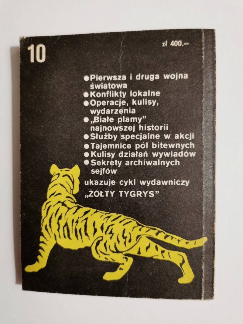 ŻÓŁTY TYGRYS: OPERACJA MADRYT - Andrzej Jurczyński 1989