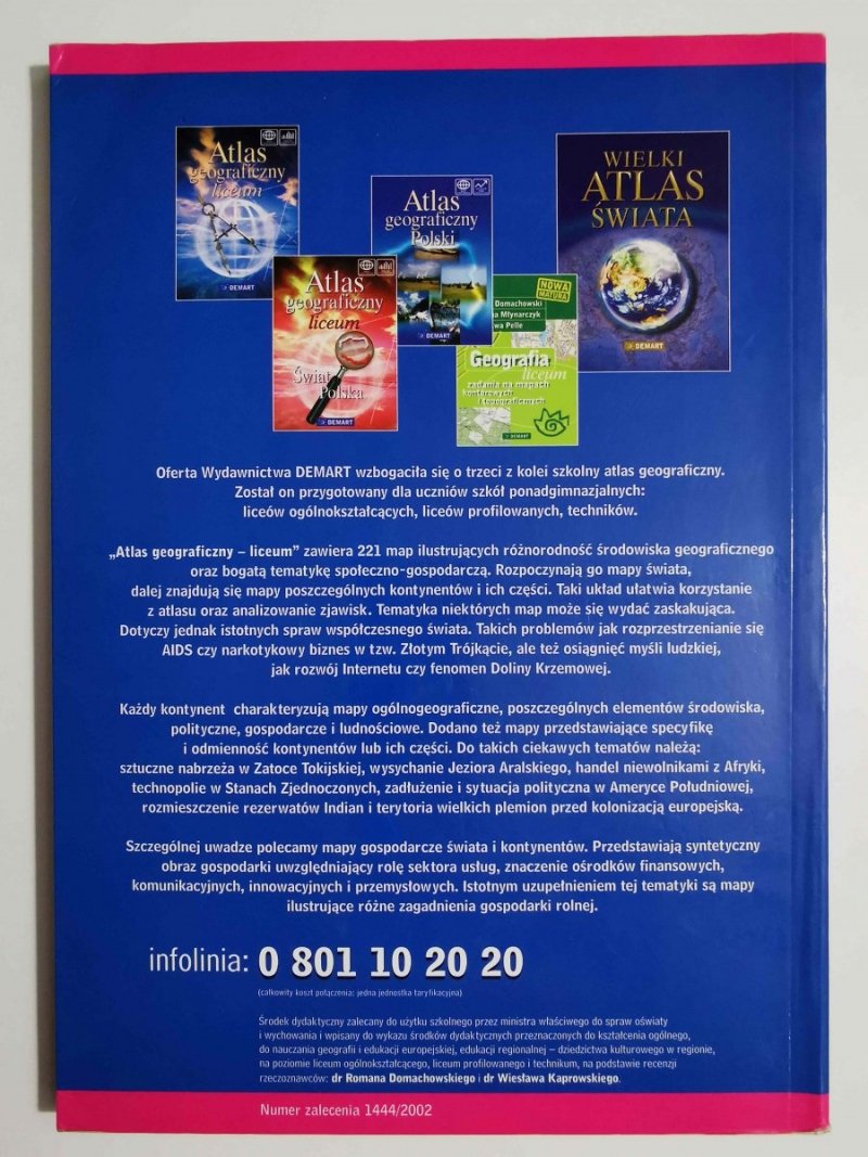 ATLAS GEOGRAFICZNY LICEUM 2005