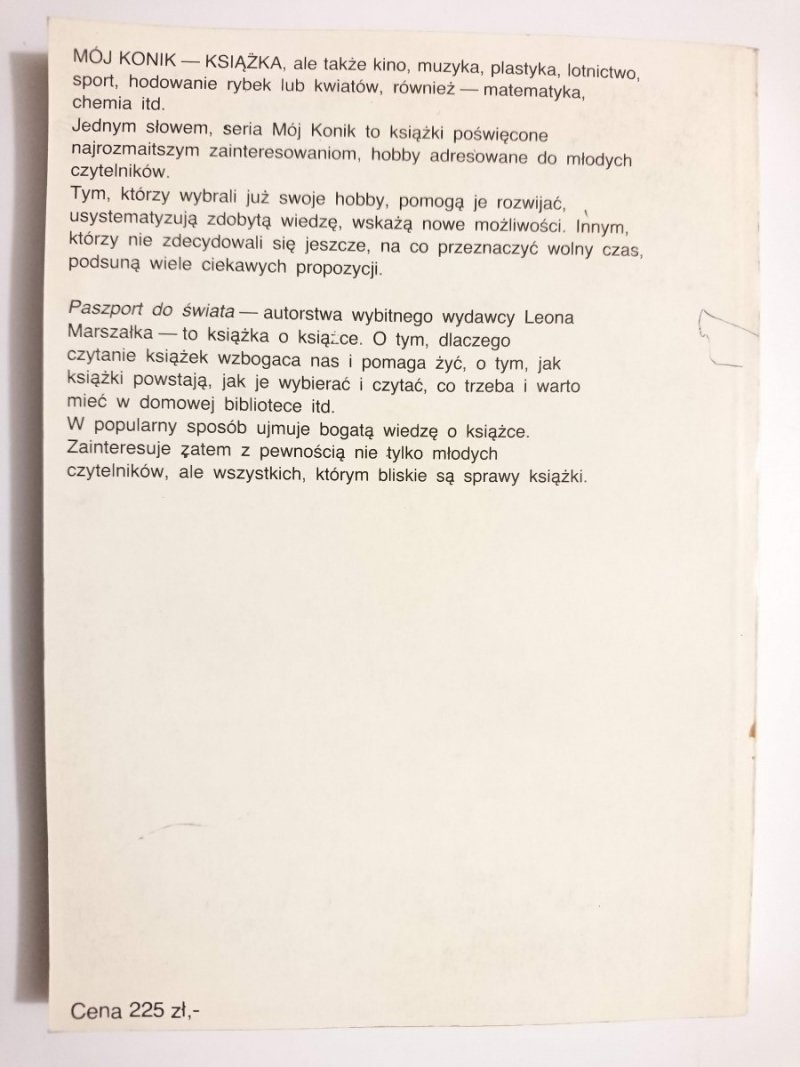 PASZPORT DO ŚWIATA - Leon Marszałek 1986