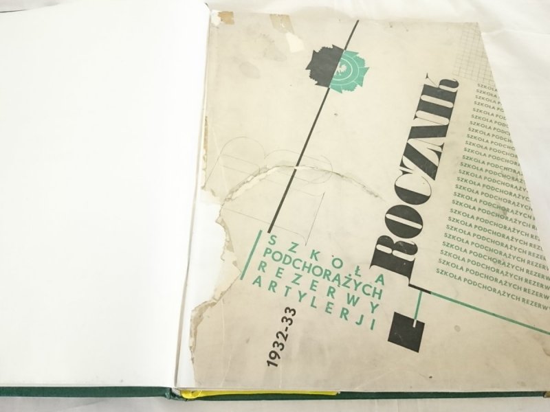 SZKOŁA PODCHORĄŻYCH REZERWY ARTYLERJI 1932-33