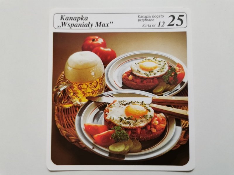 KARTA KULINARNA NR. 12 KANAPKA WSPANIAŁY MAX