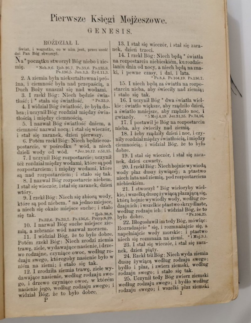 BIBLIJA  ŚWIĘTA TO JEST WSZYSTKO PISMO ŚWIĘTE STAREGO I NOWEGO TESTAMENTU 1889 r.