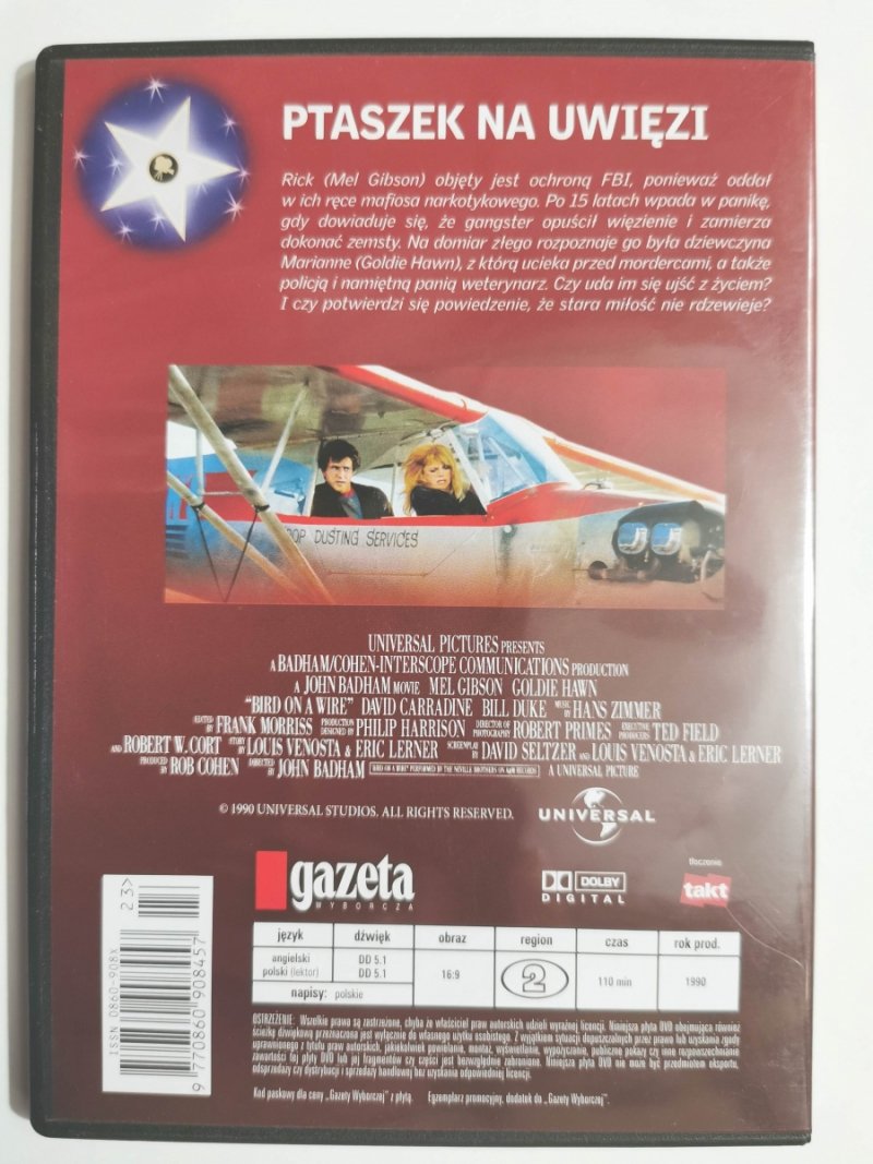 DVD. PTASZEK NA UWIĘZI. REŻ. JOHN BADHAM