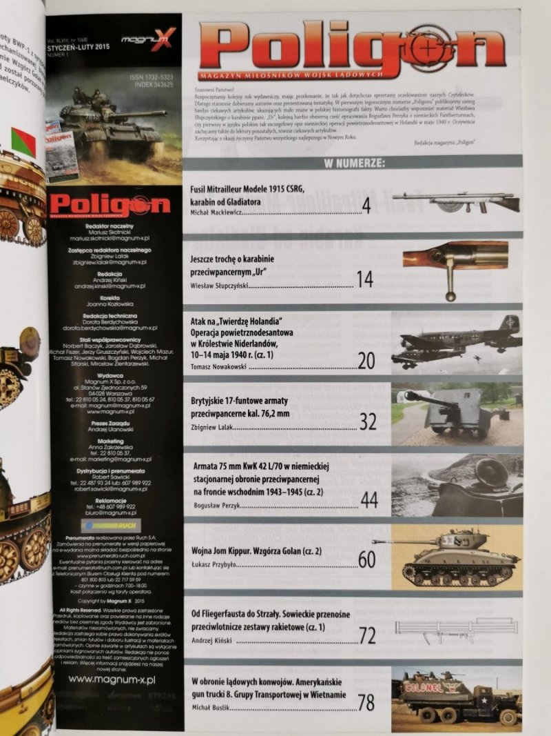 POLIGON NUMER 1 (48) STYCZEŃ-LUTY 2015