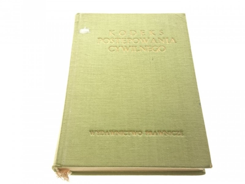 KODEKS POSTĘPOWANIA CYWILNEGO (1958)