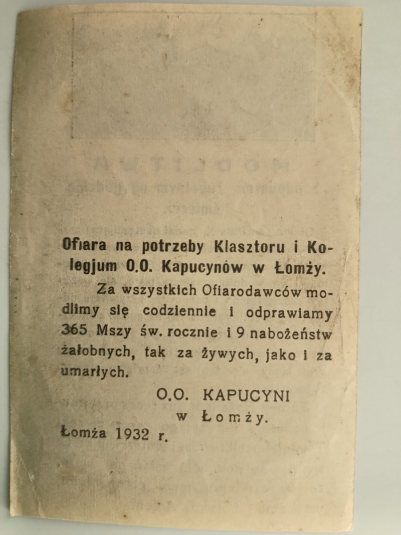 MODLITWA Z ODPUSTEM ZUPEŁNYM NA GODZINĘ ŚMIERCI