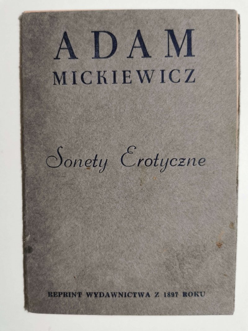 SONETY EROTYCZNE - Adam Mickiewicz