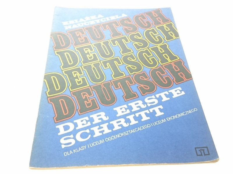 KSIĄŻKA NAUCZYCIELA. DER ERSTE SCHRITT (1976)