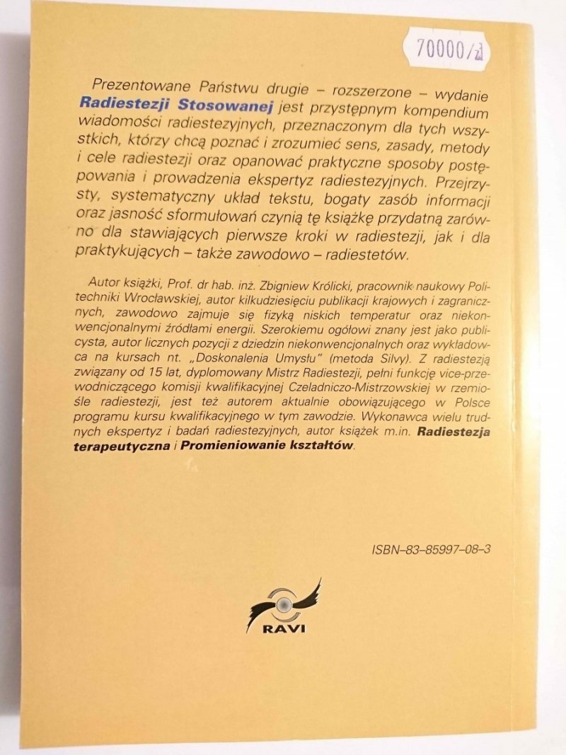 RADIESTEZJA STOSOWANA - Zbigniew Królicki 1994