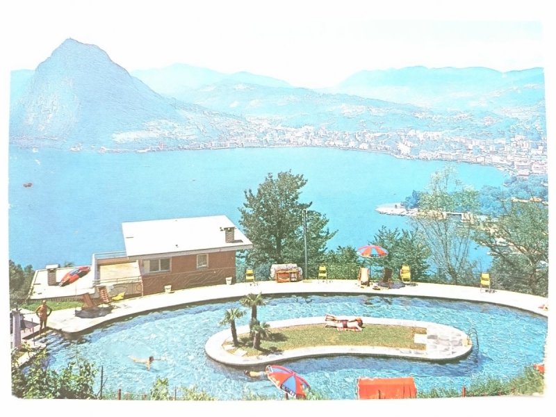 LUGANO. GENERAL VIEW WITH S. SALVATORE 
