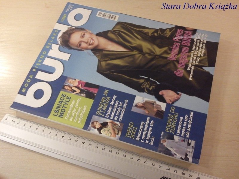 BURDA 1/2001 VERONICA FERRES DLA MAGAZYNU BURDA