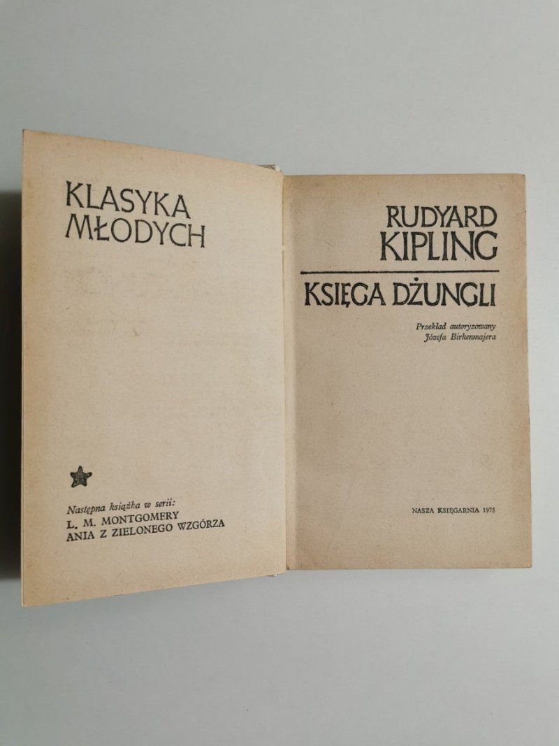 KSIĘGA DŻUNGLI - Rudyard Kipling 