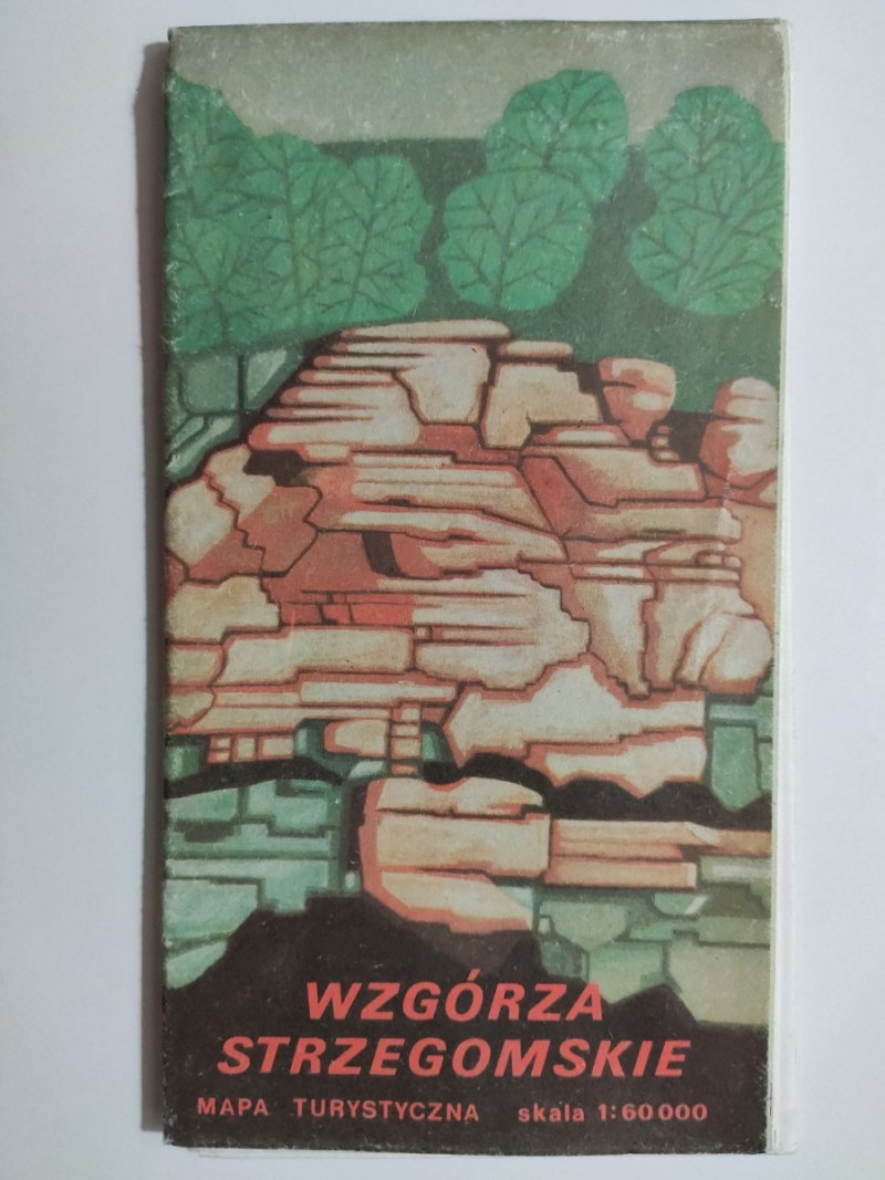 WZGÓRZE STRZEGOMSKIE MAPA TURYSTYCZNA 1984