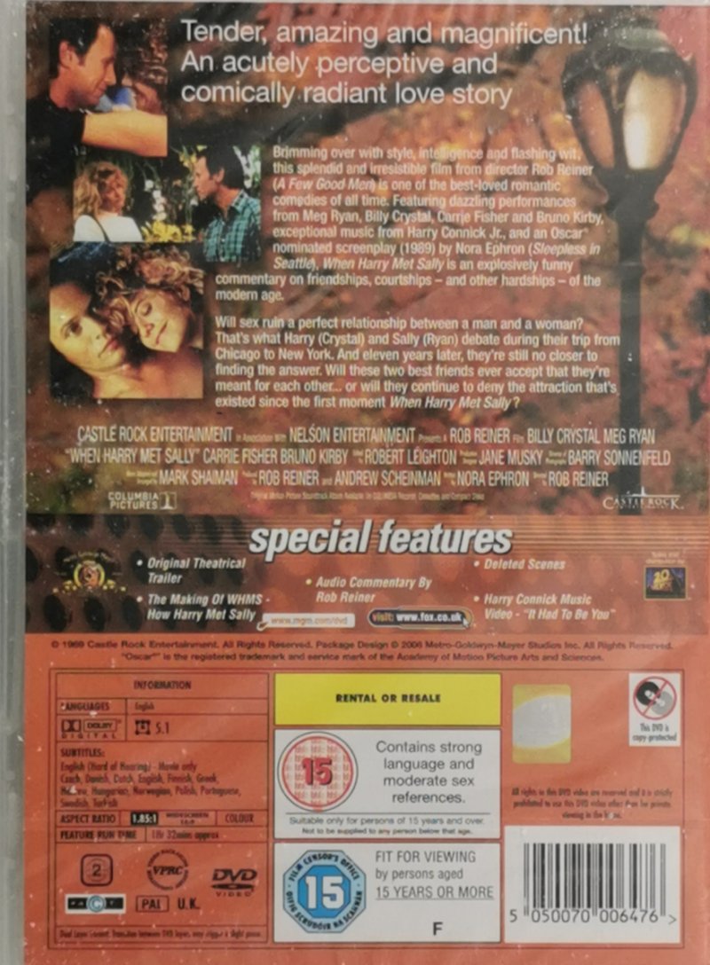 DVD. WHEN HARRY MET SALLY