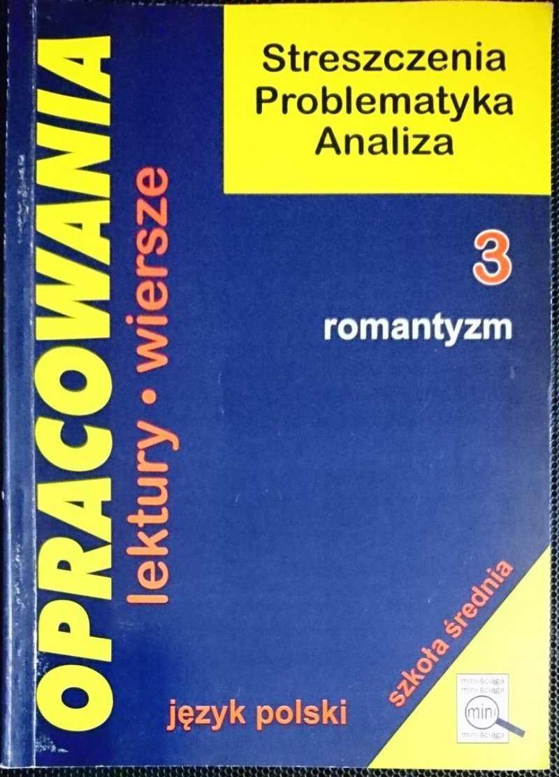 OPRACOWANIA 3 ROMANTYZM - Dorota Stopka 1996