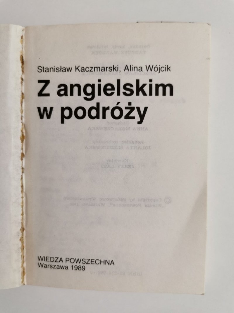 Z ANGIELSKIM W PODRÓŻY - Stanisław Kaczmarski 1989