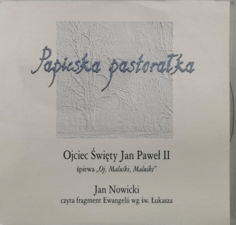 CD. PAPIESKA PASTORAŁKA