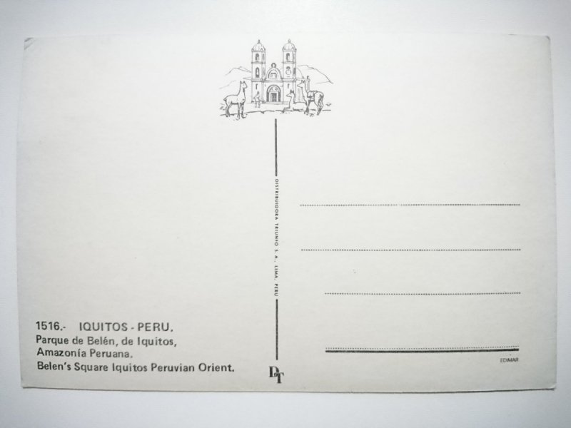 IQUITOS - PERU. PARQUE DE BELEN, DE IQUITOS, AMAZONIA PERUANA