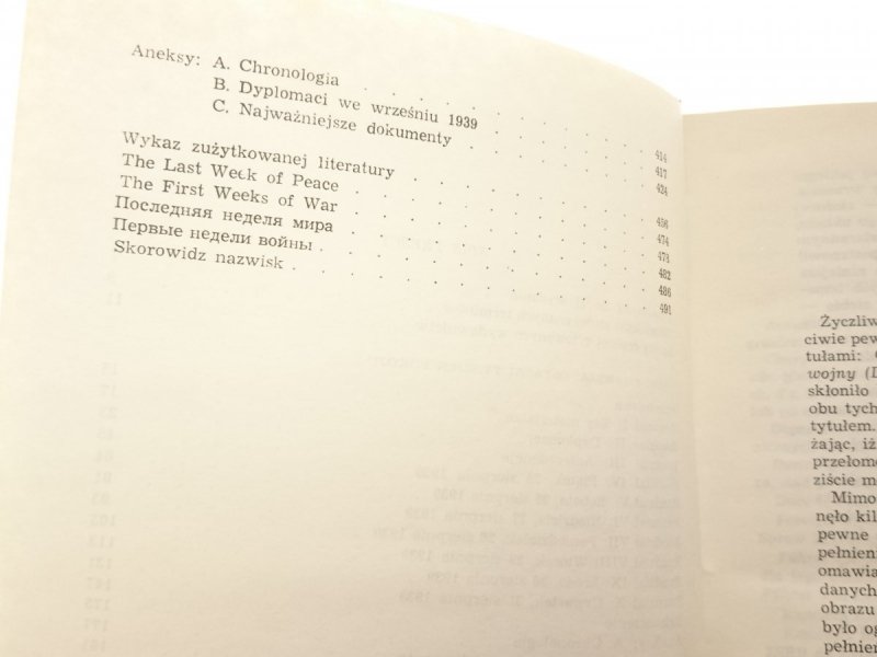 AGONIA POKOJU I POCZĄTEK WOJNY - H. Batowski 1984