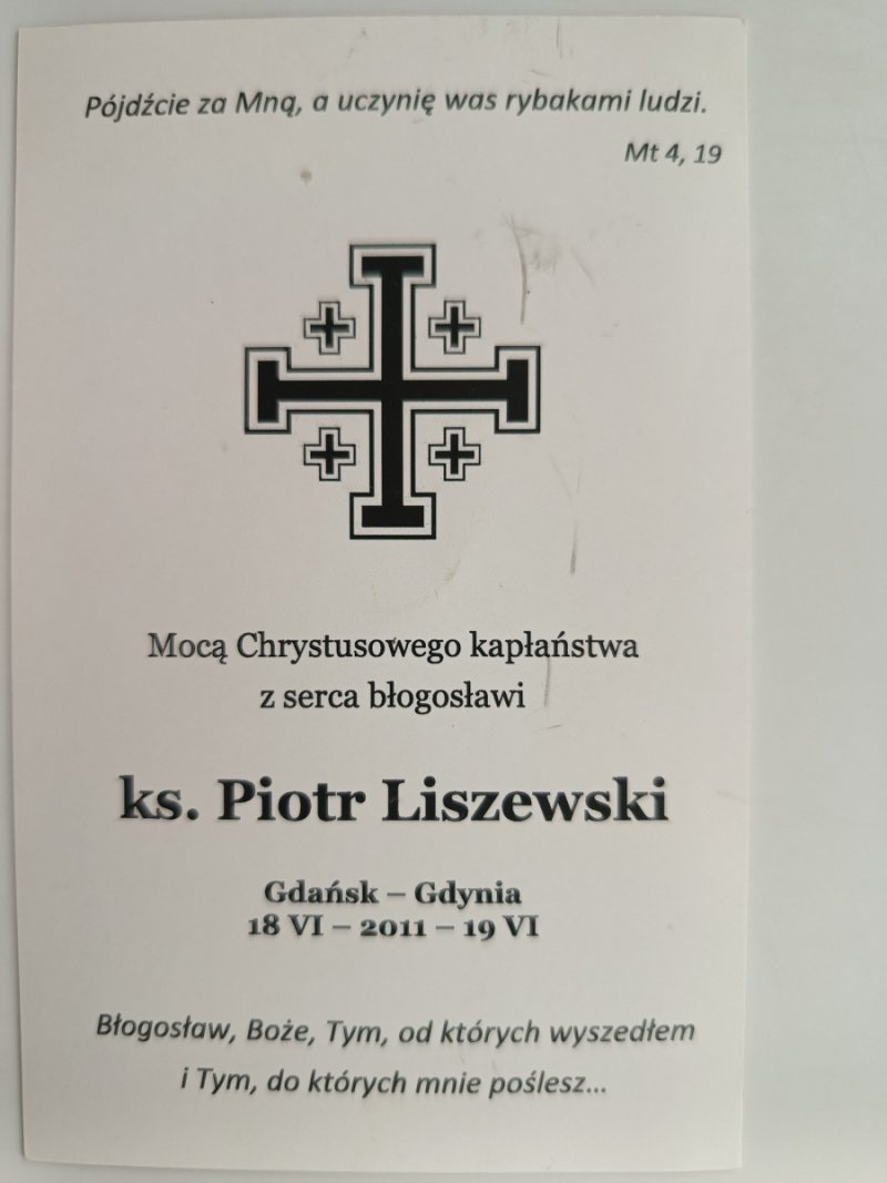 KAPŁAŃSTWO KS. PIOTR LISZEWSKI