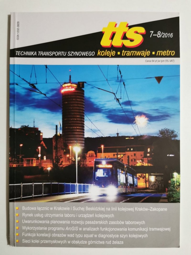 TTS TECHNIKA TRANSPORTU SZYNOWEGO NR 7-8/2016