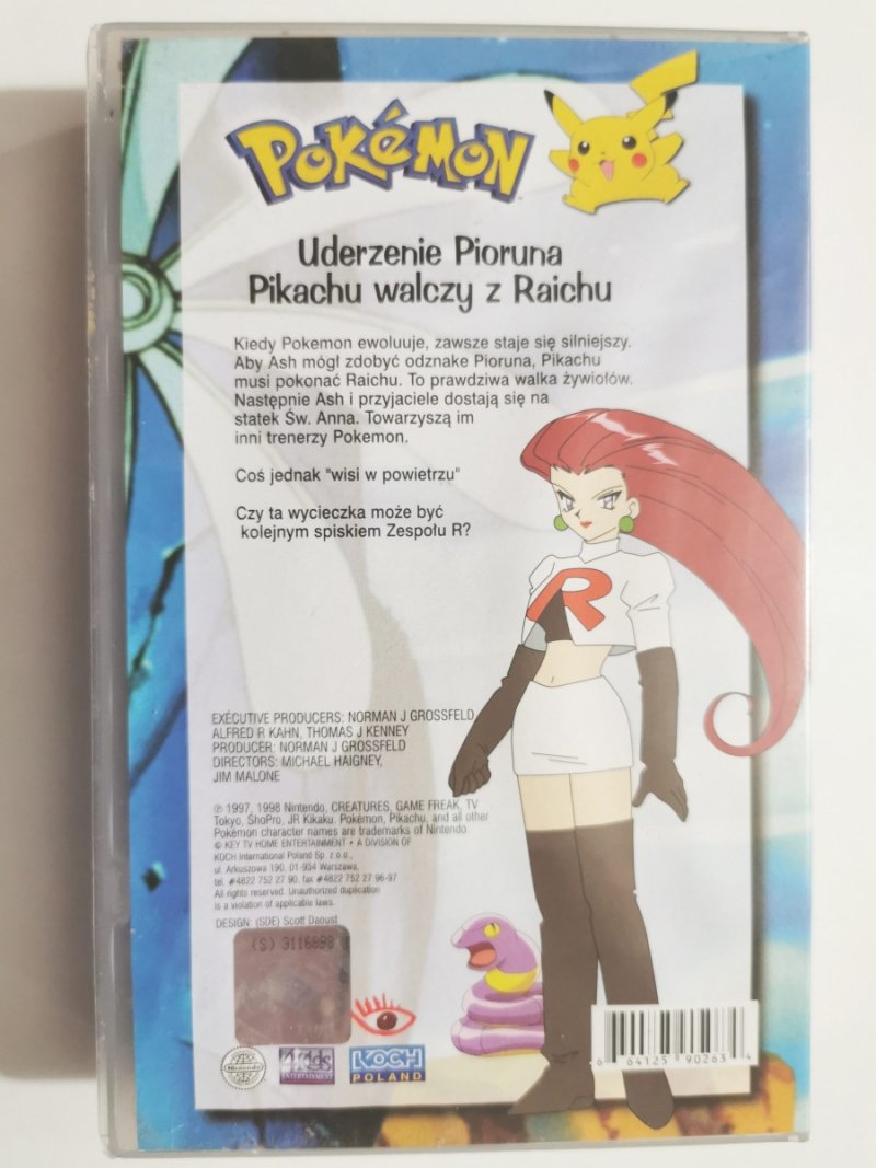 VHS. POKEMON. UDERZENIE PIORUNA