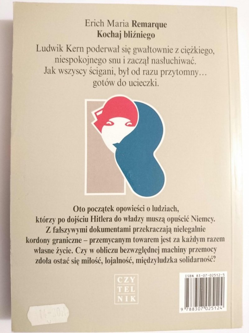KOCHAJ BLIŹNIEGO - Erich Maria Remarque 1996