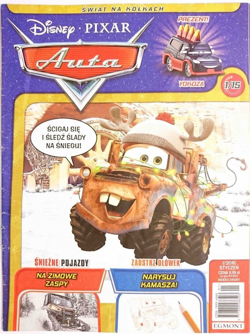 DISNEY. ŚWIAT NA KÓŁKACH AUTA NR 1/2015 STYCZEŃ