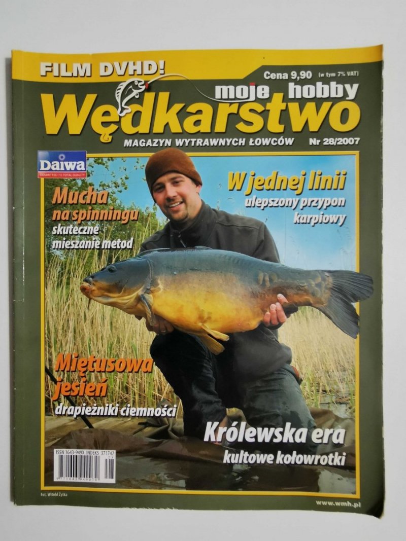 WĘDKARSTWO MOJE HOBBY NR 28/2007 BEZ PŁYTY DVD