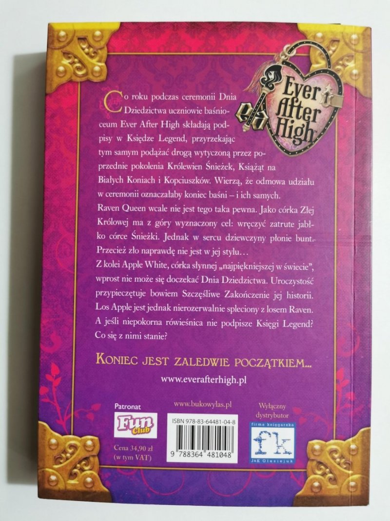 EVER AFTER HIGH. KSIĘGA LEGEND - Shannon Hale 